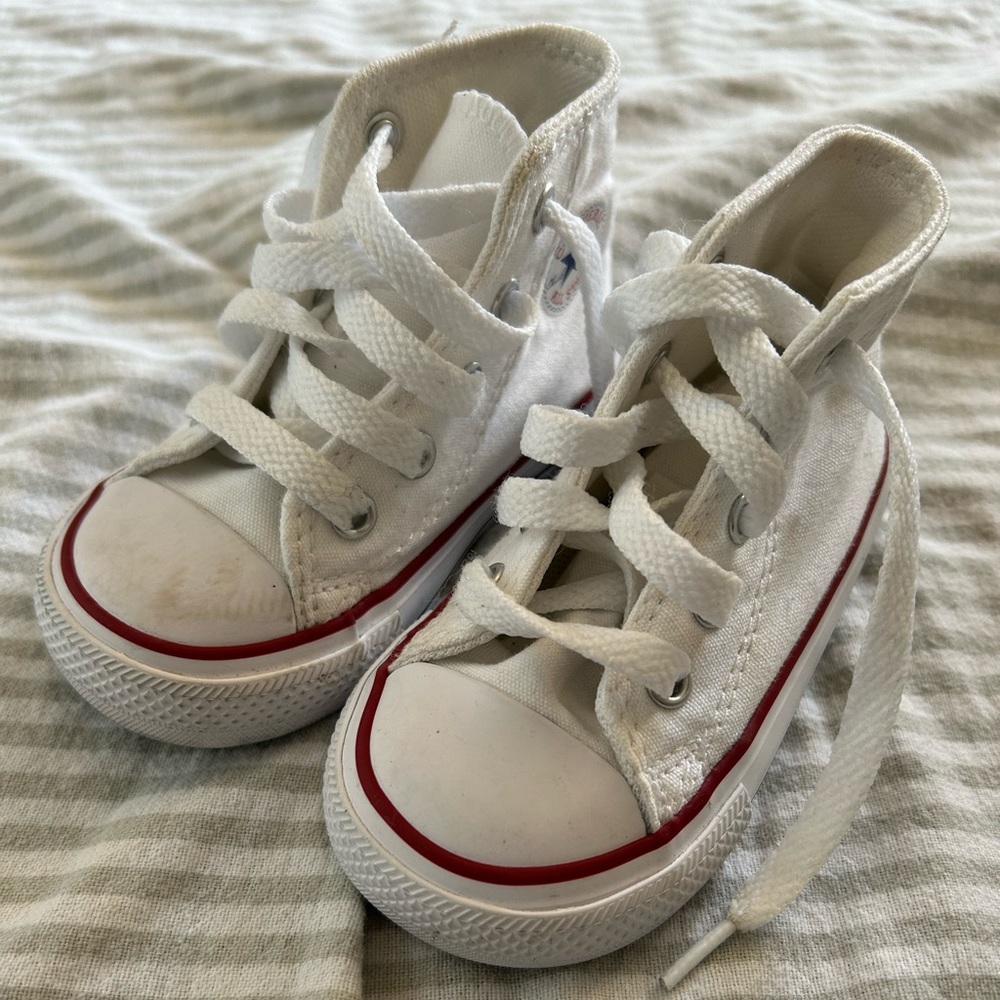 Toddler White High Top Converse
